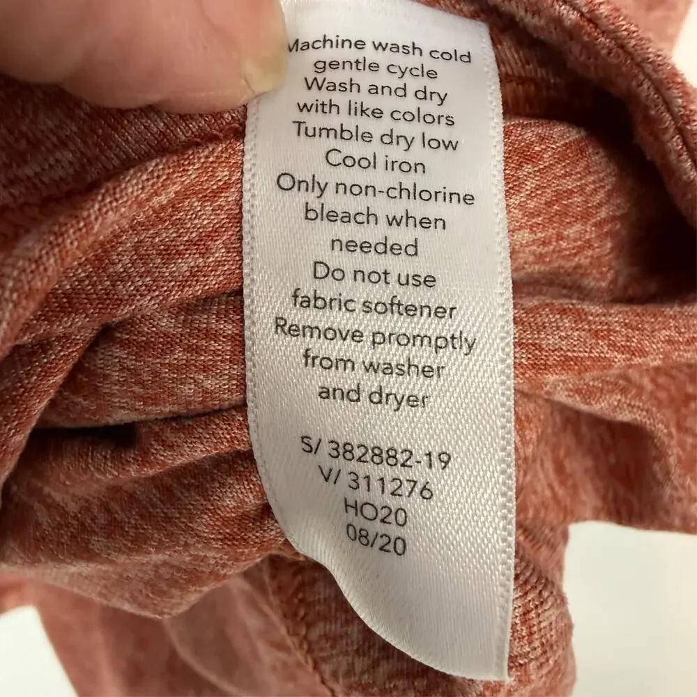 Athleta Uptempo Hoodie Sweatshirt Womens Large Cameo Orange Athleisure 382882 - Picture 13 of 13